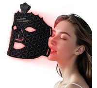 SUERBEATY Masque facial 7 couleurs rouge et bleu clair, masque infrarouge sans fil, peut prendre soin de la peau n'importe où et n'importe quand, masque facial adapté pour les femmes,