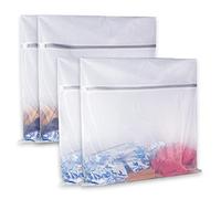 SUERIV Sac à linge en maille robuste pour machine à laver, sac à linge en maille pour machine à laver, sac à linge pour voyage, lingerie, pull, vêtement, sous-vêtements (61 x 61 cm)