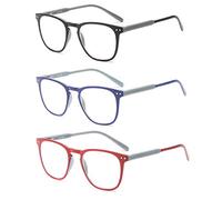 Suertree Ressort Charnière Lecture Verre 3 Pack Ressort Charnière Ordinateur Lunettes Rivet Hommes Femmes Confort Anti Rayons Lunettes JH220