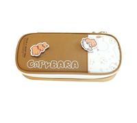 Süße Federtasche, Capybara Federmäppchen | Capybara Schulbedarf Mädchen Bleistiftbox | Markierungstasche mit großem Fassungsvermögen, Schreibtisch-Organizer, ästhetische Bleistifttasche für Anspitzer-
