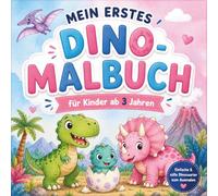 Süßes Dino Malbuch für Kinder ab 3 Jahren: Einfaches Dinosaurier Ausmalbuch für Kleinkinder - Niedliche Dinos, große Flächen, perfekte Beschäftigung für Jungen & Mädchen im Kindergartenalter