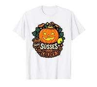 Süsses Oder Saures Citrouille Sorcière Bonbons Halloween Automne Automne T-Shirt