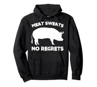 Sueurs de Viande sans Regrets pour Les Amateurs de Barbecue ou de Barbecue Sweat à Capuche