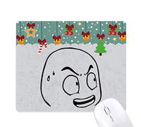 sueurs froides étonné black smiley tapis de souris en jeu - office mat noël