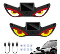 Suevut 2 Pcs Solar Demon Eye LED pour Voiture, Yeux de Demon LED Voiture