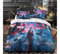 SUFFERBOW Arthur Fleck pour Adultes Et Enfants Housse De Couette 3D Imprimé Joker Housses De Couettes Parure De Lit Microfibr avec Taies E avec Fermeture À Glissière 3 Pièces Super King（260x220cm）