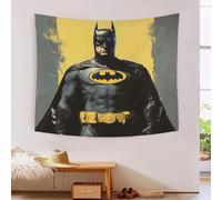 SUFFERBOW Batman 3D Effet Tapisserie Décoration Murale Tapisserie Murales Tapisserie Murale Tissu Pour Chambre Salon Collège Dortoir Tenture Murale 150cmx200cm