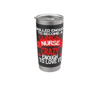 Suffisamment qualifié pour devenir une infirmière clinique Gobelet isotherme en acier inoxydable double paroi