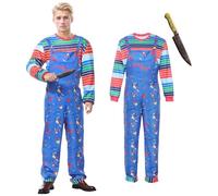 Suffolly Costume de Chucky pour enfants - Costume de Chucky (homme, taille XL)