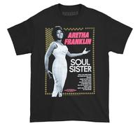 SUFFPXXYU Men's Aretha Franklin Soul Sister Slim Fit T-shirtBlackXXL