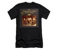 SUFFPXXYU Vintage Déjà Vu T-Shirt Crosby Stills N& Young David Stephen Graham NeilBlackXXL