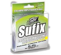 Sufix Invisiline Jetant Flourocarbon 91,4 m Spool Taille Ligne de pêche, 680-910C, Claire, 10-Pound