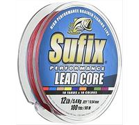 Sufix Performance Lead Core Ligne de pêche mesurée 91,4 m (16,3 kg)
