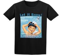 Sufjan Stevens Let It Snow Songs for Christmas Volume 9 Men's Round Neck T Shirt Black M