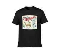 Sufjan Stevens Michigan Unisex 100% Cotton Short-Sleeve T-Shirts Black XXXL