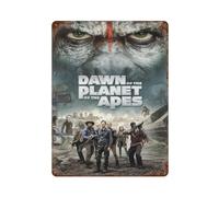 SUFOGBVG Affiche de film Rise of The Planet of The Singes - Décoration murale en métal - Décoration de bar moderne - 40 x 30 cm