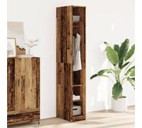 Sufrk Armoire en bois antique, 30 x 50 x 200 cm, en bois, multicouche, armoire auxiliaire, armoire à chaussures, armoire porte-balais