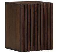 Sufrk Armoire murale de salle de bain en bois de manguier massif marron 38 x 34 x 48 cm, meuble de rangement autonome pour salon, salle à manger, cuisine, style moderne