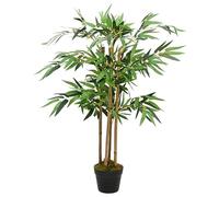 Sufrk Brindille artificielle en bambou avec pot de 90 cm, arbre artificiel avec feuilles répliques de plantes artificielles en plastique noir
