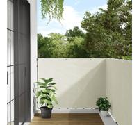 Sufrk Brise-vue de jardin en PVC - Blanc - 600 x 120 cm - Brise-vue pour balcon - Brise-vent - Clôture extérieure - Résistant aux intempéries - Protection UV