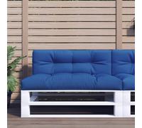 Sufrk Coussin pour palette bleu royal 120 x 40 x 12 cm en tissu, coussins pour palette, siège, dossier ou ensemble