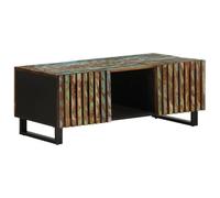 Sufrk Table basse en bois massif, 100 x 55 x 40 cm, en bois massif, table basse moderne, décoration de maison