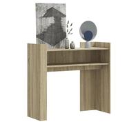 Sufrk Table console chêne Sonoma 100 x 35 x 90 cm en bois multicouche, table console extensible, table économe en espace, design moderne et élégant, console pour maison et bureau