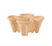 SUFUBAI Lot de 6 pots de fleurs empilables en trois dimensions pour fraises et fleurs