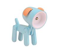 SUFUBAI Mini lampe de bureau LED portable réglable avec protection des yeux pour la maison, le bureau, l'université, le dortoir, la décoration de cadeau pour filles et garçons (bleu)