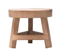 SUFUBAI Tabouret de fleurs en bois, support de pot de fleurs moderne en bois pour le jardinage, tabouret rond, présentoir pour plantes, bonsaï, étagère pour pot de fleurs