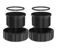 SUFULUNO SP1500UNPAK2 Lot de 2 raccords de raccordement de 3,8 cm compatibles avec les filtres de pompe Hayward et les prises d'alimentation en chlore ABS Quick Connect Union