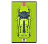SuFunSu Tableau de montage mural pour Lego Technic Lamborghini Sián FKP 37 42115, cadeaux de collection pour adultes pour support mural de voiture Lego (panneau mural uniquement)