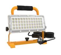 SUFUYA Projecteur de chantier LED,6500LM 85-277v Lampe de travail avec câble de 3m,fiche et interrupteur, 5000K Projecteur de travail LED portable,lampe de chantier étanche IP67 pour atelier