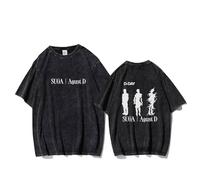 Suga D Day Merchandise T-Shirt À Manches Courtes Min Yoon Gi Agust D Vintage Retro Tee-Shirt Black 3-S
