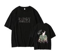 SUGA Merch T-shirt Album Agust-D Min Yoon Gi K-pop T-shirts Unisexes For Les Fans(Color:Black-e,Size:S)