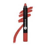 SUGAR Cosmetics Matte As Hell Crayon à lèvres avec plus de netteté gratuit, crayon à lèvres mat longue durée - 11 Elle Woods (marron nude), 2,8 g