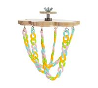 Sugar Glider Climbing Toy - 360 Degree Rotation Safe Lightweight Climbing Tool | Hamster Hammock Toy, Wooden Pet Activity Toys, 360° Rotating Climber, Hammock and Exercise Play for Birds, Rodents