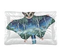 Sugar Glider Collage Eucalyptus Safari Niche lavable pour chat avec fond antidérapant doux et confortable pour chiens de grande taille et moyenne 91,4 x 61 cm