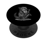 Sugar Glider Jouant Saxophone Jazz Musique Amoureux des animaux PopSockets PopGrip Adhésif