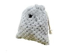 Sugar Glider Pochette de liaison en velours avec cordon d'aération pour cochons d'Inde, 16 x 18 cm (gris)