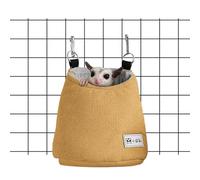 Sugar Glider Pouch - Lit cage à écureuil 25 x 20 cm, pochette souple à suspendre, tapis de nid amovible, sac de couchage pour petit animal | Lit balançoire syrien pour hamster Accessoire confortable