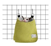 Sugar Glider Pouch - Lit cage à écureuil 25 x 20 cm, pochette souple à suspendre, tapis de nid amovible, sac de couchage pour petit animal | Lit balançoire syrien pour hamster Accessoire confortable