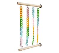 Sugar Glider Toy, Climbing Rope, Small Animal Swing, Boredom Relief Playstand, Enrichment Exercise Rack, Cage Accessory for Sugar Gliders and Hamsters, 11.81x7.87x0.59