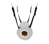Sugar Glider Tunnel Nest - Warm Fleece Hammock | Small Pet Hiddeout | Adjustable Hanging Cage Cave, Soft Plush Swinging Bed & Toy, Extended Size Tube, for Hamster, Ferret, Mouse & Parrot