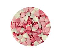 Sugar Glimmer Hearts : Candy Floss - Cake Sprinkles 65g