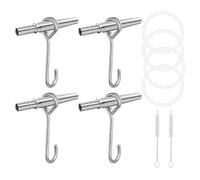 Sugar Maple Taps Collection Jus Sirop Arrière-Cour Fait Sirop Tapping Set Portable Boom Taps Acier Inoxydable Jeux Jus Collection Outils Professionnel Jus Tic- Home Sirop Fabrication Arbre