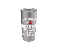 Sugar Pill I'm Unstoppable Gobelet isotherme en acier inoxydable double paroi