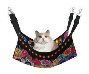 Sugar Skeletons And Parties Hamac imprimé pour animal domestique - Hamac de couchage pour chats, lapins, furets, chiots, petits animaux