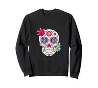 Sugar Skull Day of The Dead Tête de Mort Mexicaine Sweatshirt