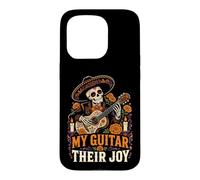 Sugar Skull Mariachi My Guitar Their Joy Saying Coque pour iPhone 15 Pro